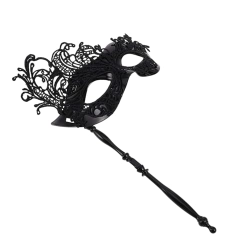Healvian Handheld Masquerade Maske mit Haltestick Damen und Herren Augenmaske aus Spitze für Kostümpartys Karneval und Maskenbälle Party Zubehör Healvian Handheld Masquerade Maske mit Haltestick Damen und Herren Augenmaske aus Spitze für Kostümpartys Karneval und Maskenbälle Party Zubehör von Healvian