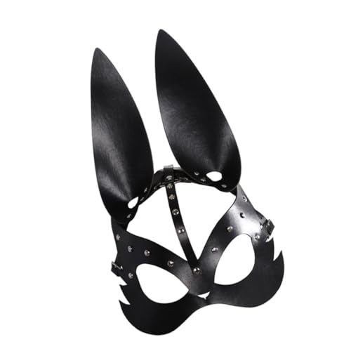 Healvian Hasenmaske Halbgesicht Cosplay für Erwachsene Leichte Komfortable Bunny aus Umweltfreundlichem PU für Halloween Fasching Party Healvian Hasenmaske Halbgesicht Cosplay für Erwachsene Leichte Komfortable Bunny aus Umweltfreundlichem PU für Halloween Fasching Party von Healvian