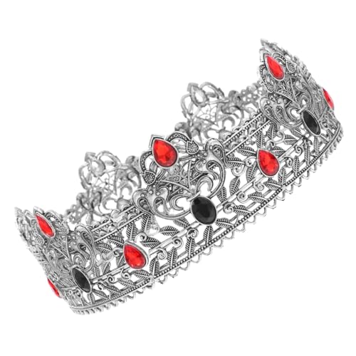 Healvian Herren Königskrone mit Funkelnden Strasssteinen Langlebige Bühnenkrone für Kostüm Karneval Maskenball und Fasching Edles Accessoire für Monarchen und Könige Healvian Herren Königskrone mit Funkelnden Strasssteinen Langlebige Bühnenkrone für Kostüm Karneval Maskenball und Fasching Edles Accessoire für Monarchen und Könige von Healvian