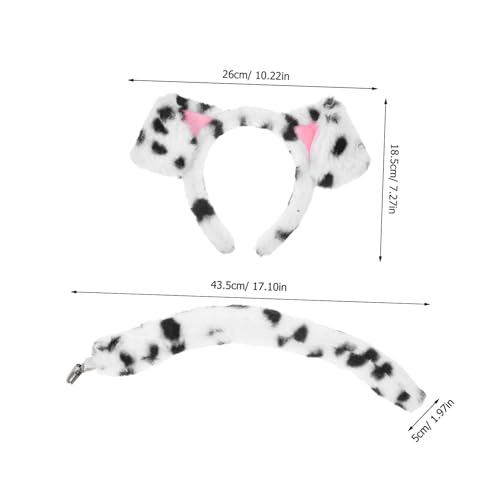 Healvian Hundeohren Stirnband und Plüsch Weiches Bequemes Tierkostüm Zubehör für Erwachsene Halloween und Cosplay Accessoire Healvian Hundeohren Stirnband und Plüsch Weiches Bequemes Tierkostüm Zubehör für Erwachsene Halloween und Cosplay Accessoire von Healvian