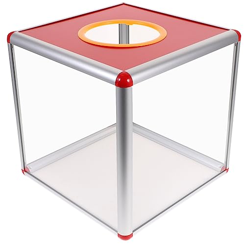 Healvian Kasten -box Tombola-ballspielbox Lotteriebox Aus Durchsichtigem Kunststoff Zeichenbox Kommentar Geldaufbewahrung Umfrage-sammelbox Aluminiumlegierung Büro Angebotsbox Acryl von Healvian