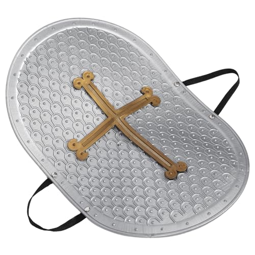 Healvian Kinderschutzschild kinderspielzeug Schild lustiges Schildspielzeug tragbarer Kleiner Schild Spielschild für Jungen Schildspielzeug für Plastik Grey von Healvian
