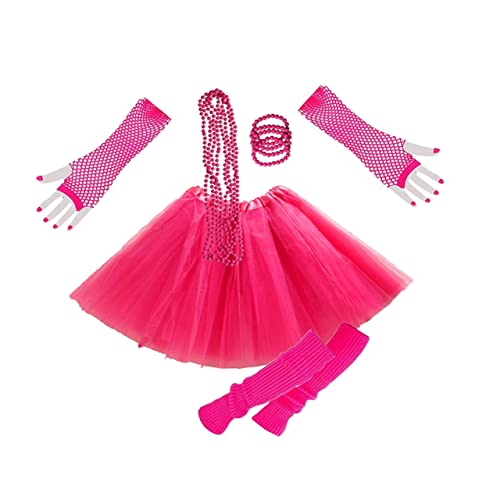 Healvian Kostüm Zubehör Jahre Outfit Mit Handschuhen Halskette Für Cosplay Partys Für Damen Kostümpartys Tanzshows von Healvian