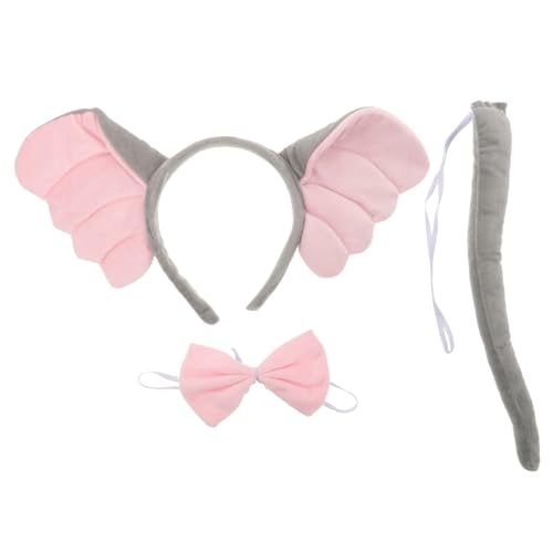 Healvian Kostüm Zubehör mit Weichem Elefantenohren Haarreif Schleife und Niedliches Tiermotiv Cosplay für Erwachsene für Halloween Karneval und Mottopartys Healvian Kostüm Zubehör mit Weichem Elefantenohren Haarreif Schleife und Niedliches Tiermotiv Cosplay für Erwachsene für Halloween Karneval und Mottopartys von Healvian