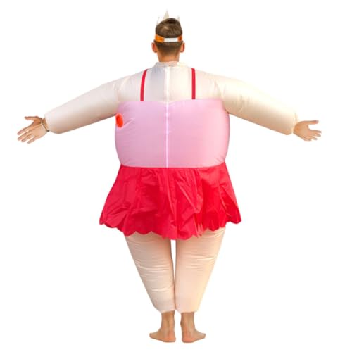 Healvian Kostüme Aufdecken Lustig Erwachsene Kleid Das Kostüm Damen-ballettkostüm Mann Cosplay Kostüm Rot von Healvian