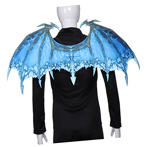 Healvian Kreative Drachenflügel Cosplay Kostüm Requisiten Vliesstoff für Erwachsene Halloween Faschingsparty Karneval Zubehör Blau Healvian Kreative Drachenflügel Cosplay Kostüm Requisiten Vliesstoff für Erwachsene Halloween Faschingsparty Karneval Zubehör Blau von Healvian