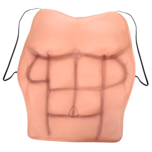 Healvian Künstliche Muskelkleidung Für Herren Fake Muscle Kostüm Requisite Für Junggesellenabschied Karneval Cosplay Bauchmuskel Prop Silikon von Healvian