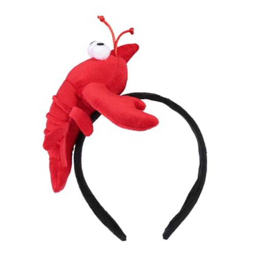 Healvian Kuscheliges Haarband mit Niedlichem Hummer Design Weiches Stirnband für Party Festliches Accessoire für Mädchen und Jungen Lustiges Kostüm Haarreif Healvian Kuscheliges Haarband mit Niedlichem Hummer Design Weiches Stirnband für Party Festliches Accessoire für Mädchen und Jungen Lustiges Kostüm Haarreif von Healvian