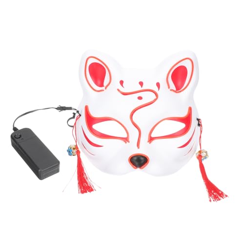 Healvian LED Fox Party Maske Karneval Kostüm Maske Hochwertigem Kunststoff Leuchtend für Halloween und Fasching für Kostümpartys und Rollenspiele Sicher und zu Tragen Healvian LED Fox Party Maske Karneval Kostüm Maske Hochwertigem Kunststoff Leuchtend für Halloween und Fasching für Kostümpartys und Rollenspiele Sicher und zu Tragen von Healvian