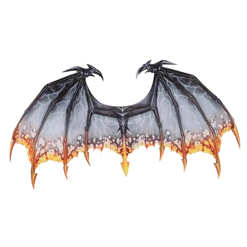 Healvian Leichte Kreative Drachenflügel Strapazierfähigem Vliesstoff für Erwachsene für Halloween Cosplay Partys Karneval und Maskerade Auffälliges Kostümzubehör mit Feiner Verarbeitung Healvian Leichte Kreative Drachenflügel Strapazierfähigem Vliesstoff für Erwachsene für Halloween Cosplay Partys Karneval und Maskerade Auffälliges Kostümzubehör mit Feiner Verarbeitung von Healvian