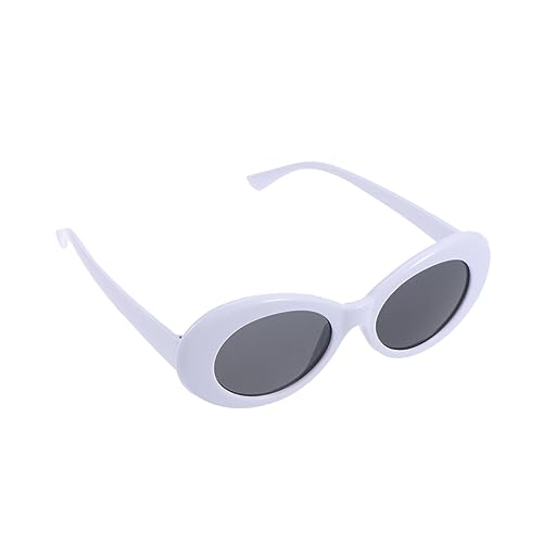 Healvian Lustige Oval Sonnenbrille Weißer Rahmen Schwarze Graue Gläser Flexible Partybrille Für Erwachsene Kostüm Zubehör Foto Requisiten Zubehör Healvian Lustige Oval Sonnenbrille Weißer Rahmen Schwarze Graue Gläser Flexible Partybrille Für Erwachsene Kostüm Zubehör Foto Requisiten Zubehör von Healvian