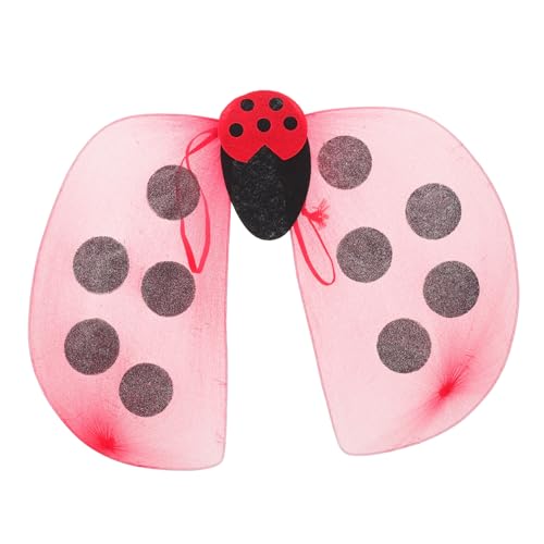 Healvian Marienkäferflügel -requisiten Dame Flügel Marienkäferflügel Für Marienkäferkostüm Für Kleinkinder Halloween Led Mädchen Fee Marienkäfer Zubehör Rot Plastik Zufällige Farbe Healvian Marienkäferflügel -requisiten Dame Flügel Marienkäferflügel Für Marienkäferkostüm Für Kleinkinder Halloween Led Mädchen Fee Marienkäfer Zubehör Rot Plastik Zufällige Farbe von Healvian