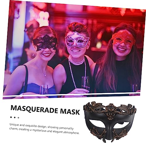 Healvian Maskerade Halbgesichtsmaske Kunststoff Einzigartiges Muster für Halloween Cosplay Kostümparty Tanz und Maskenball Geeignet für Damen und Herren Healvian Maskerade Halbgesichtsmaske Kunststoff Einzigartiges Muster für Halloween Cosplay Kostümparty Tanz und Maskenball Geeignet für Damen und Herren von Healvian