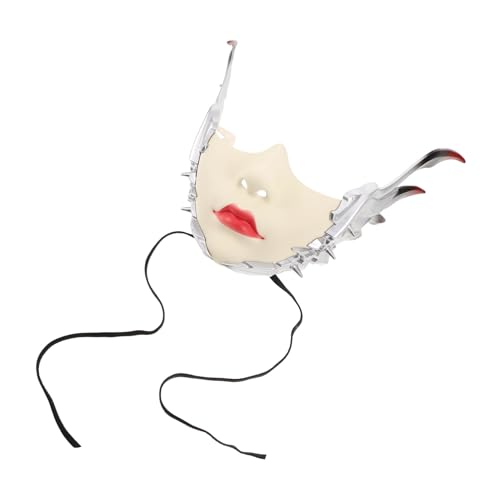 Healvian Mechanische Halbgesichtsmaske mit Flügeln für Frauen Futuristische Cosplay Maske für Halloween Karneval und Rollenspiele Leicht Komfortabel und Healvian Mechanische Halbgesichtsmaske mit Flügeln für Frauen Futuristische Cosplay Maske für Halloween Karneval und Rollenspiele Leicht Komfortabel und von Healvian