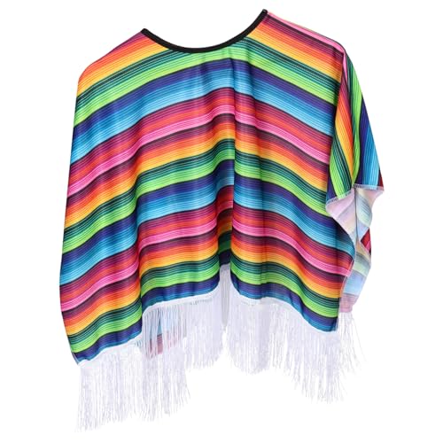 Healvian Mexikanischer Schal Für Prinzessin Umhang Cape Umhang Für Jungen Halloween Verkleiden Umhang Für Kleinkinder Umhang Für Kind Cartoon-umhang Umhang Polyester von Healvian