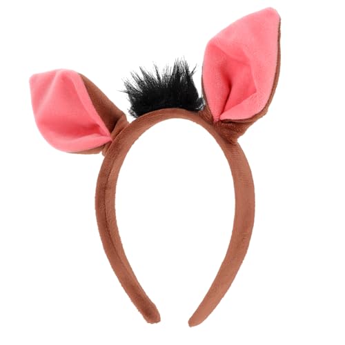 Healvian Niedliches Warzenschwein Ohren Stirnband aus Weichem Leichtes Tier Accessoire für Perfektes Dekorations und Cosplay Headband für Karneval Maskerade und Themenpartys von Healvian