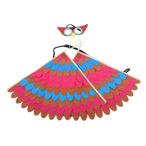Healvian Owl Geflügeltem Umhang Tierisches Partykostüm Halloween-cosplay-requisiten Kostüm Flügel Kostüm Für Rollenspiele Tiere Cosplay Kostüm Tier-cosplay-outfit Tieranzug Chemiefaserfilz von Healvian
