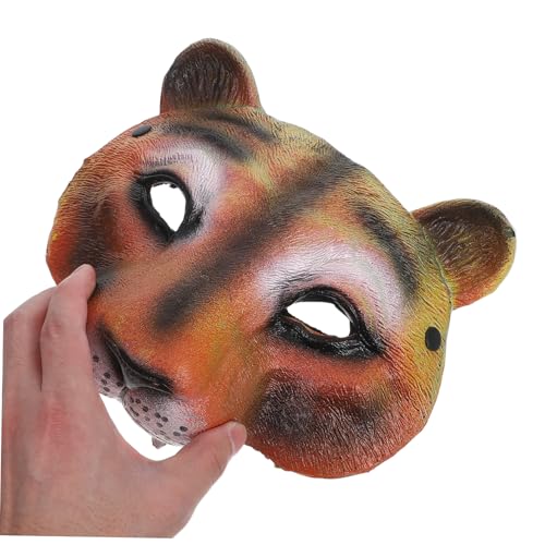 Healvian PU Halbgesichtsmaske Tiermotiv Halloween Maske mit Elastischem Kopfband für Erwachsene und Leichte und Verstellbare Cosplay Tiermaske für Fasching und Kostümparty Healvian PU Halbgesichtsmaske Tiermotiv Halloween Maske mit Elastischem Kopfband für Erwachsene und Leichte und Verstellbare Cosplay Tiermaske für Fasching und Kostümparty von Healvian