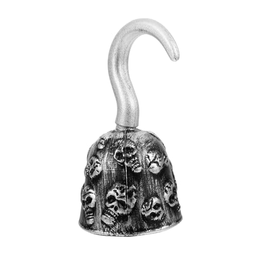 Healvian Piratenhaken Halloween Rollenspiel Zubehör Piratenkostüm Piratenkostüm Zubehör Piratenhaken Kostümzubehör Piratenkostüm Haken Halloween Dunkelgrauer Kunststoff von Healvian
