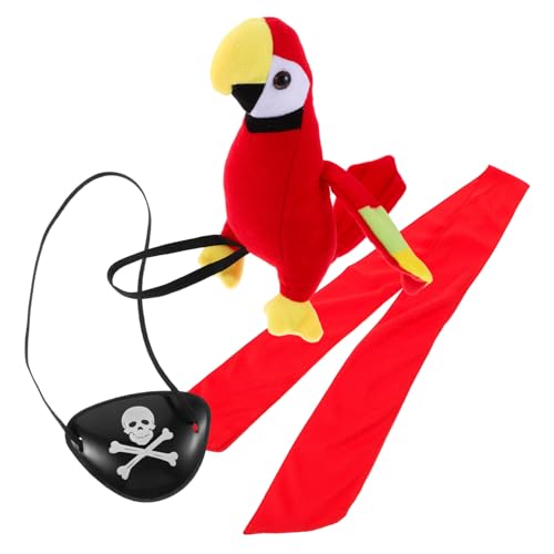 Healvian Piratenkostüm Zubehör Teilig mit Schulterpapagei Kopftuch und Augenklappe Cartoon Piraten Cosplay für Halloween Piraten Mottoparty Kostümzubehör für Erwachsene Healvian Piratenkostüm Zubehör Teilig mit Schulterpapagei Kopftuch und Augenklappe Cartoon Piraten Cosplay für Halloween Piraten Mottoparty Kostümzubehör für Erwachsene von Healvian