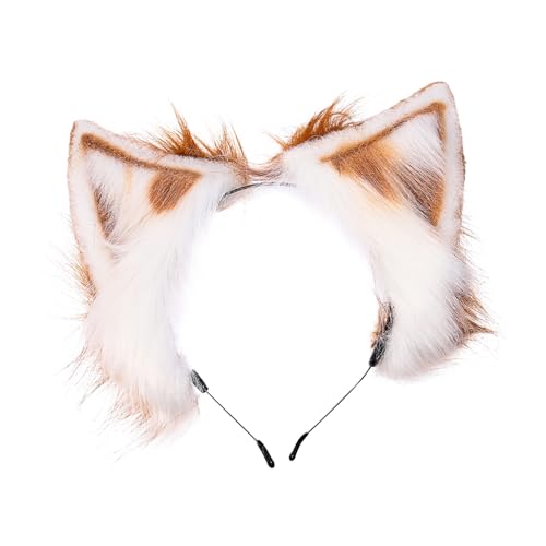 Healvian Plüsch Katzenohren Haarreif Cosplay Kostüm Zubehör Weiches Bequemes Tierohren Stirnband für Faschingskostüme Mottoparty Karneval Geburtstagsfeier Halloween Damen und Mädchen Healvian Plüsch Katzenohren Haarreif Cosplay Kostüm Zubehör Weiches Bequemes Tierohren Stirnband für Faschingskostüme Mottoparty Karneval Geburtstagsfeier Halloween Damen und Mädchen von Healvian
