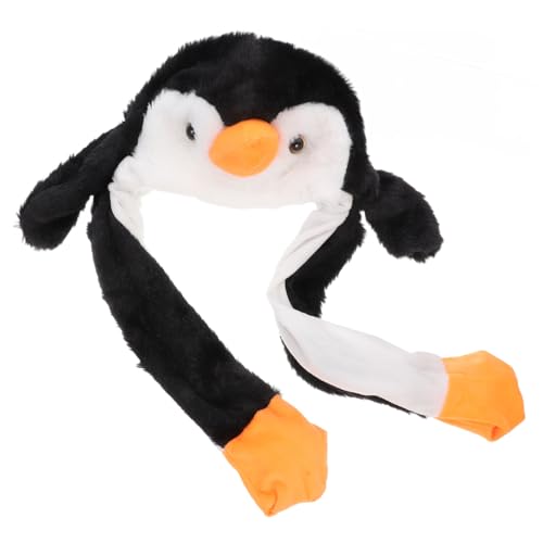 Healvian Plüsch Pinguin Mütze mit Beweglichen Ohren Wackelnde Tiermütze für Karneval Party und Kostüm Kuschelig Warme Wintermütze für Erwachsene Healvian Plüsch Pinguin Mütze mit Beweglichen Ohren Wackelnde Tiermütze für Karneval Party und Kostüm Kuschelig Warme Wintermütze für Erwachsene von Healvian