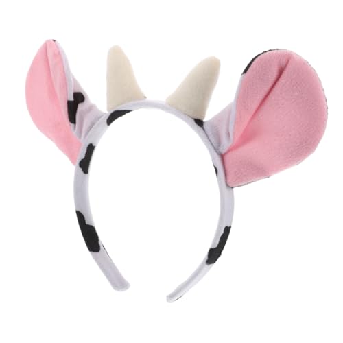 Healvian Entzückendes Kuh-stirnband Für Erwachsene Hautpflege-stirnband Hörner Für Cosplay von Healvian