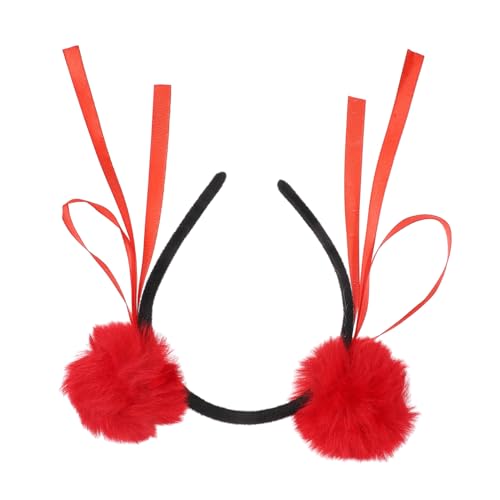 Healvian Pompom Stirnband Rotes Flauschiges Ball Haarband für Mädchen Karneval Dress Up Kopfband Weiches Bequemes Material Langlebig für Party Alltag und Aufführungen Healvian Pompom Stirnband Rotes Flauschiges Ball Haarband für Mädchen Karneval Dress Up Kopfband Weiches Bequemes Material Langlebig für Party Alltag und Aufführungen von Healvian