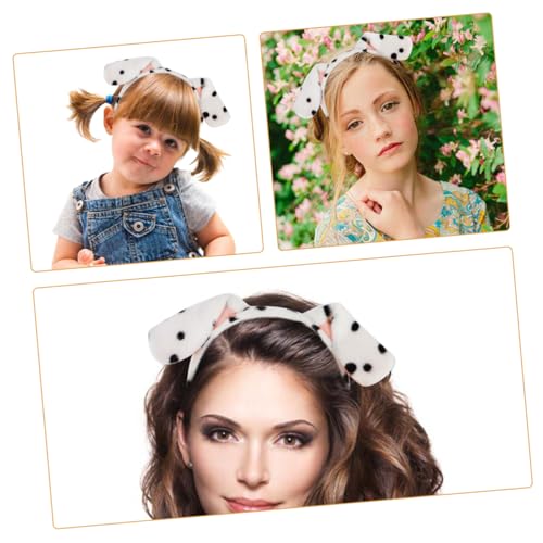 Healvian Puppy Stirnband mit Ohren und Flauschiges Hunde Kostüm Zubehör Leichtes Tier Cosplay für Party Bühne Weihnachten Geburtstage Bequem und für Erwachsene von Healvian
