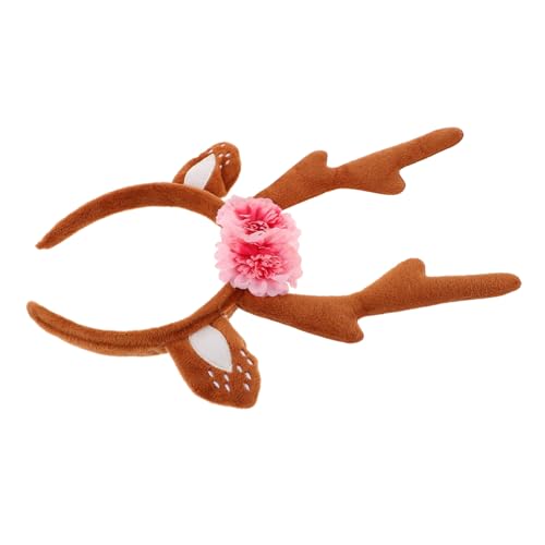 Healvian Reindeer Headband mit Blumen und Ohren Leichtes Hirschgeweih Haarreif für Festliche Partys Vielseitiges Elch-horn Haaraccessoire für Erwachsene und Jugendliche Healvian Reindeer Headband mit Blumen und Ohren Leichtes Hirschgeweih Haarreif für Festliche Partys Vielseitiges Elch-horn Haaraccessoire für Erwachsene und Jugendliche von Healvian