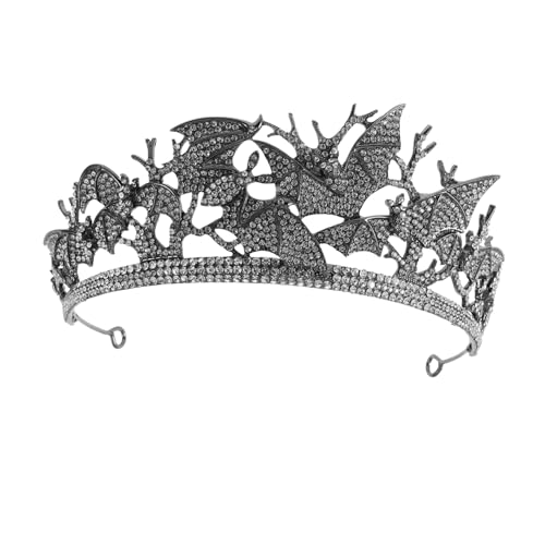 Healvian Retro Halloween Tiara Damen Haarschmuck mit Strass Bat Design für Party Braut Festival Kopfbedeckung Leicht und Komfortabel Vielseitig für Themenfeste und Bälle Geeignet Healvian Retro Halloween Tiara Damen Haarschmuck mit Strass Bat Design für Party Braut Festival Kopfbedeckung Leicht und Komfortabel Vielseitig für Themenfeste und Bälle Geeignet von Healvian