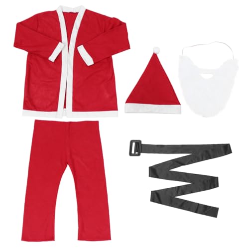 Healvian Santa Cosplay Kostüm Herren Weihnachtsmann Outfit Langlebigem Vliesstoff Festliche Weihnachtskleidung für Party Weihnachten und Fasching für Nikolaus und Weihnachtsfeier Healvian Santa Cosplay Kostüm Herren Weihnachtsmann Outfit Langlebigem Vliesstoff Festliche Weihnachtskleidung für Party Weihnachten und Fasching für Nikolaus und Weihnachtsfeier von Healvian