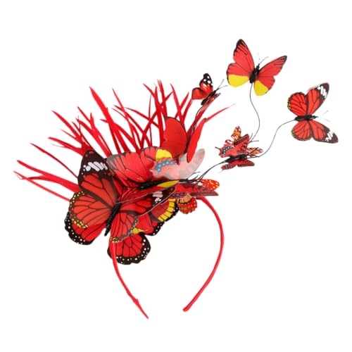 Healvian Schmetterling Fascinator Haarreif Leicht Elegant für Fasching Halloween Karneval Tea Party Kopfschmuck Damen Haarschmuck Festliche Kopfbedeckung Healvian Schmetterling Fascinator Haarreif Leicht Elegant für Fasching Halloween Karneval Tea Party Kopfschmuck Damen Haarschmuck Festliche Kopfbedeckung von Healvian