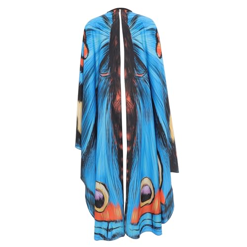 Healvian Schmetterlingsflügel Cape Für Frauen Wasserdichtes Cosplay Kostüm Für Halloween Karneval Mottopartys Verstellbar Farbenfroh Accessoire Für Looks von Healvian