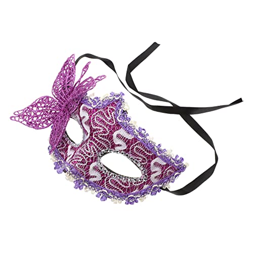 Healvian Schmetterlingsmaske Für Damen Halbseitige Venezianische Maskerade Maske Für Karneval Fasching Maskenball Perfektes Kostümzubehör Für Partys von Healvian
