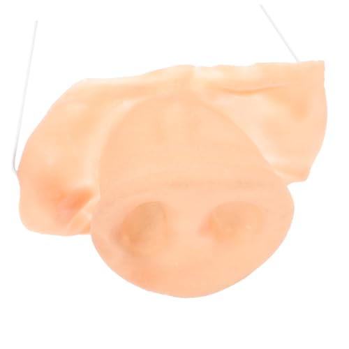 Healvian Schweinegesicht Für Kostümpartys Realistische Schweinsnase Verkleidung Für Cosplay Rollenspiele Lustiges Tierkostüm Zubehör Für Erwachsene von Healvian