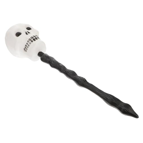 Healvian Skull Scepter Handstaff für Halloween Kostüme Langlebiges Accessoire für Rollenspiele und Fotorequisiten Kreatives Design für Unvergessliche von Healvian