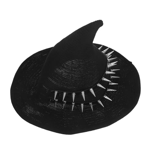 Healvian Steampunk Hexenhut Damen Herren Halloween Cosplay Kostümmütze Gothic Spitzdesign Robuste Wollkappe Festliche Partyaccessoire Healvian Steampunk Hexenhut Damen Herren Halloween Cosplay Kostümmütze Gothic Spitzdesign Robuste Wollkappe Festliche Partyaccessoire von Healvian