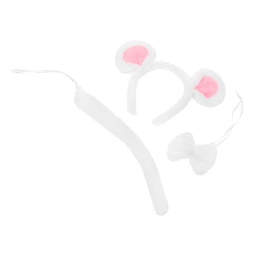 Healvian Teiliges Maus Weißer Plüsch-headband mit Schleife Cartoon Tier-accessoire für Erwachsene Halloween Fasching Cosplay Party Healvian Teiliges Maus Weißer Plüsch-headband mit Schleife Cartoon Tier-accessoire für Erwachsene Halloween Fasching Cosplay Party von Healvian