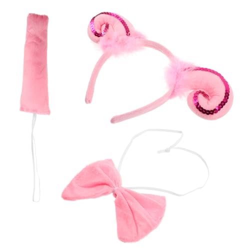 Healvian Tierkostüm Set mit Schafsohren und Hornen Niedliches Halloween Zubehör für Erwachsene für Kostümpartys und Feiern Langlebig und zu Tragen von Healvian