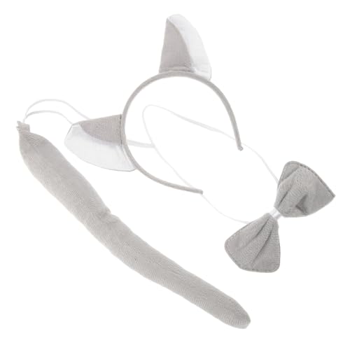 Healvian Tierkostüm Teiliges für Wolf Ohren Haarreif Schleife und Langlebiges Cosplay Zubehör für Karneval Geburtstag und Tiermottoparty Healvian Tierkostüm Teiliges für Wolf Ohren Haarreif Schleife und Langlebiges Cosplay Zubehör für Karneval Geburtstag und Tiermottoparty von Healvian
