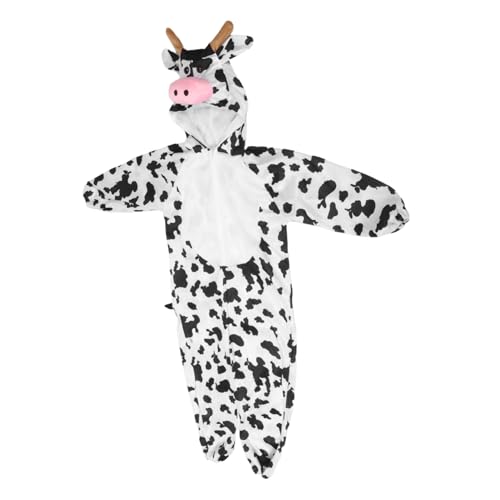 Healvian Tierkostüme Kinderparty-outfit Kinderpartykostüm Tierkostüm Für Tier-cosplay-kostüm Karnevalskostüme Kuh Halloween Outfit Halloween -kostüm Kostüm Kuhkostüm Baumwolle von Healvian
