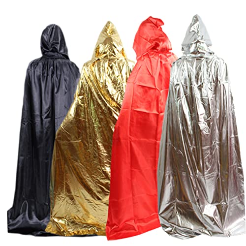 Healvian Unisex Halloween Kapuzenumhang Gold Ganzkörper Kostümumhang für Erwachsene Bequemer Sitz für Halloween Weihnachten Rollenspiel und Cosplay Healvian Unisex Halloween Kapuzenumhang Gold Ganzkörper Kostümumhang für Erwachsene Bequemer Sitz für Halloween Weihnachten Rollenspiel und Cosplay von Healvian