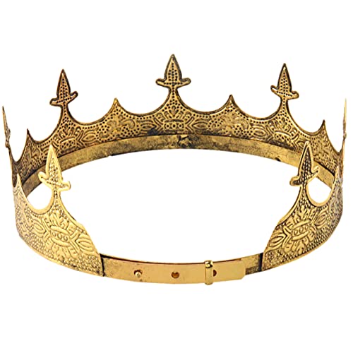 Healvian Verstellbare Königskrone für Erwachsene Vintage Haarschmuck mit Kreativer Dekoration Bequeme Stoffmaterialien und Funkelnden Schmucksteinen für Kostümpartys und Karneval Healvian Verstellbare Königskrone für Erwachsene Vintage Haarschmuck mit Kreativer Dekoration Bequeme Stoffmaterialien und Funkelnden Schmucksteinen für Kostümpartys und Karneval von Healvian
