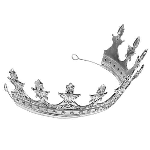 Healvian Vintage Königskrone Herren Damen Mittelalterliches Diadem Theaterkostüm für Fasching Karneval Halloween Party Bühnenauftritt Zubehör Healvian Vintage Königskrone Herren Damen Mittelalterliches Diadem Theaterkostüm für Fasching Karneval Halloween Party Bühnenauftritt Zubehör von Healvian