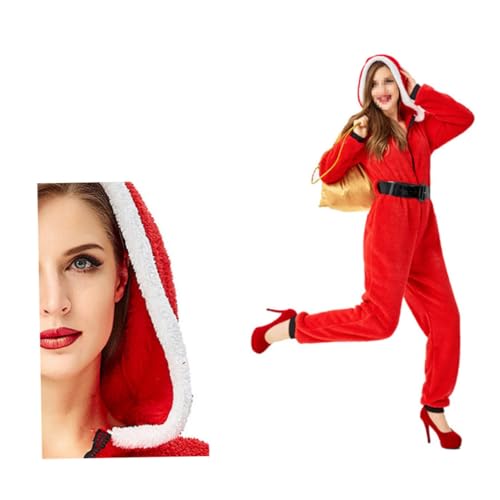 Healvian Weihnachtsmann Anzug Damen Xl Roter Weihnachtsoverall mit Bequemer Einteiler für Frauen Weihnachtskostüm für Partys Festlichkeiten Healvian Weihnachtsmann Anzug Damen Xl Roter Weihnachtsoverall mit Bequemer Einteiler für Frauen Weihnachtskostüm für Partys Festlichkeiten von Healvian