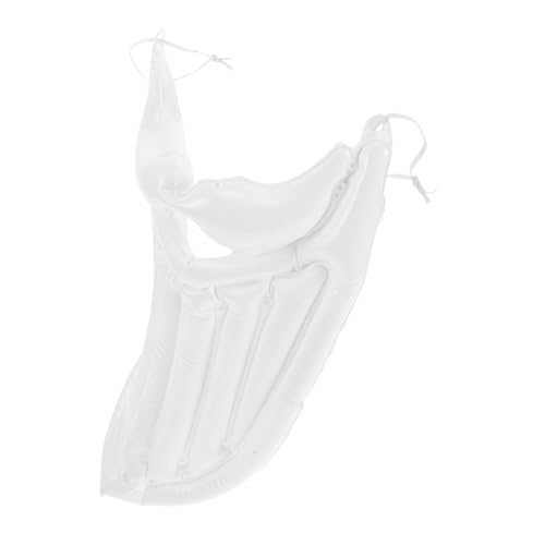 Healvian Weihnachtsmann Bart Urlaub Mit Falschem Bart Halloween-Maske Bart Gefälscht Falscher Schnurrbart Halloween Bart Falsche Augenbrauen Scary Halloween -kostüme Kinderbart Plastik Weiß von Healvian