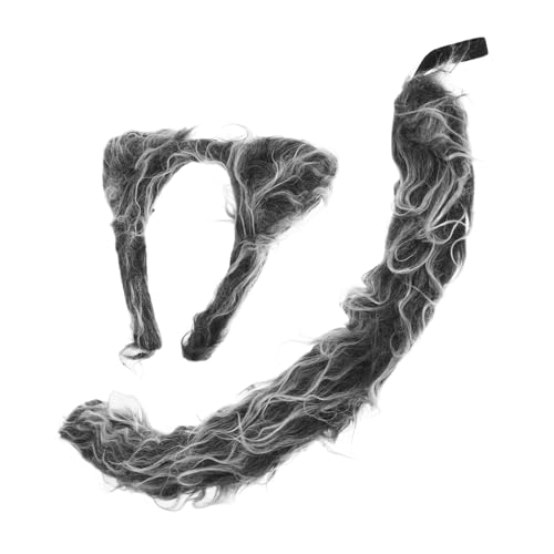 Healvian Wolf Kostüm Teilig mit und Haarreif Niedliches Cosplay Accessoire für Halloween Karneval Bühnenauftritte und Verkleidungspartys Healvian Wolf Kostüm Teilig mit und Haarreif Niedliches Cosplay Accessoire für Halloween Karneval Bühnenauftritte und Verkleidungspartys von Healvian