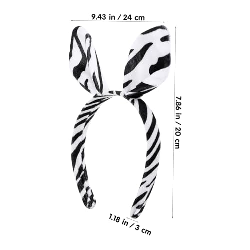 Healvian Zebra Haarreif mit Niedlichen Tierohren Weiches Plüsch Stirnband für Damen Vielseitiges Halloween Kostüm Accessoire Party Kopfschmuck für Karneval und Festlichkeiten Healvian Zebra Haarreif mit Niedlichen Tierohren Weiches Plüsch Stirnband für Damen Vielseitiges Halloween Kostüm Accessoire Party Kopfschmuck für Karneval und Festlichkeiten von Healvian