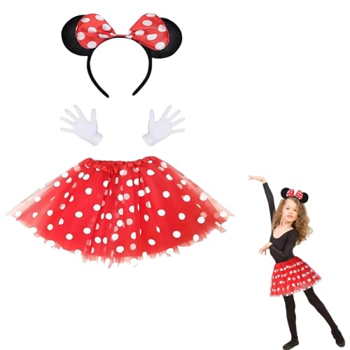 Heanvmyss Süßes Maus Kostüm Set,Maus Kostüm Kinder,Haarreifen mit Maus Ohren,Maus Tier Kostüm,Handschuhe,Tier-Kostüm-Zubehör für Cosplay,Party,Kindertag,Halloween Heanvmyss Süßes Maus Kostüm Set,Maus Kostüm Kinder,Haarreifen mit Maus Ohren,Maus Tier Kostüm,Handschuhe,Tier-Kostüm-Zubehör für Cosplay,Party,Kindertag,Halloween von Heanvmyss
